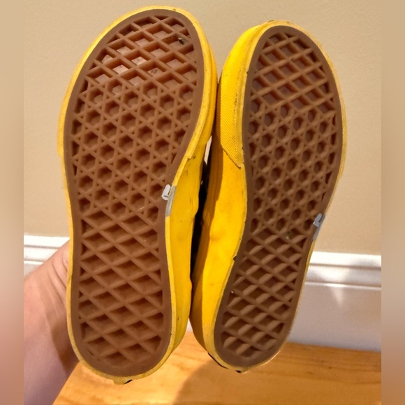 Vans Yellow and Black Platform Sneakers with Butterfly Print - Picture 8 of 9